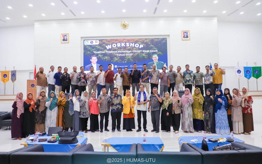 Mantapkan Peluang Lolos Hibah Grant Riset Sawit 2025, LPPM UTU Gelar Workshop Penulisan Proposal Riset Sawit