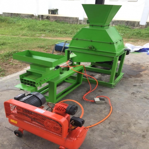 MACHINE INTERLOCKING BRICK SYSTEM PNEUMATIC CETAK BRIKET BATUBARA