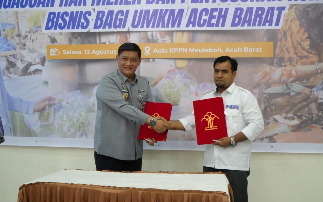 LPPM Universitas Teuku Umar dan Divisi Pelayanan Hukum Kanwil Kemenkumham Aceh Jalin Kerja Sama untuk Penguatan UMKM